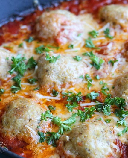 Chicken Pesto Meatballs