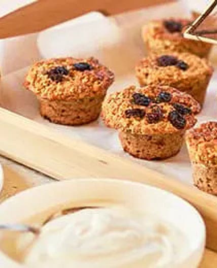Zoete ontbijtmuffins