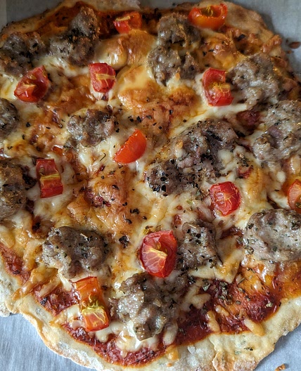 Homemade pizza