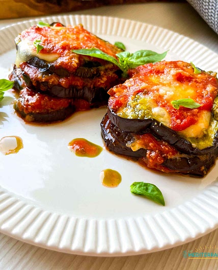 Pesto Eggplant Parmesan