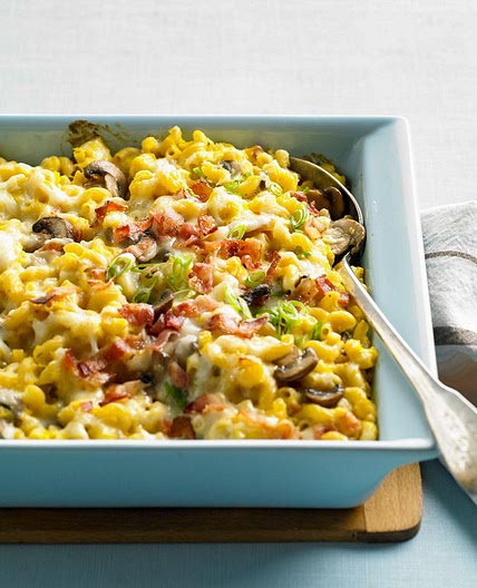 Cheesy Butternut Squash Cavatappi Bake