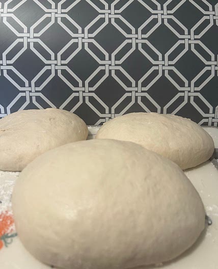 Homemade pizza dough