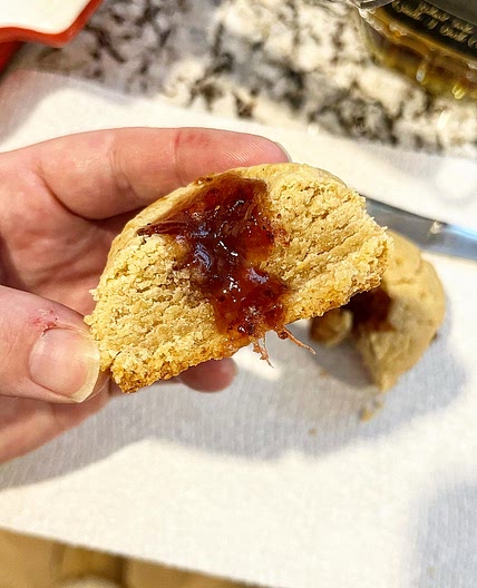 PB&J Thumbprint Cookies 