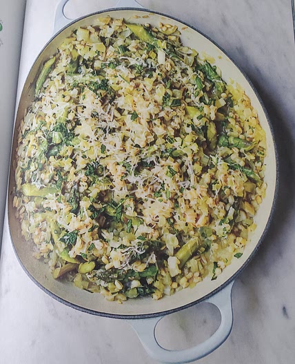 Minty Pearl Barley Risotto