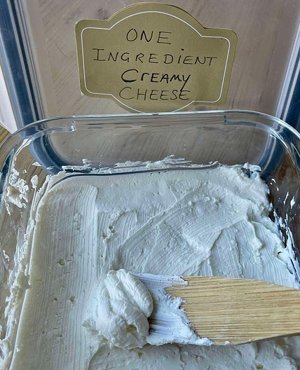 One Ingredient Creamy Cheese 