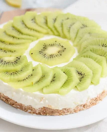 Gezonde citroen-kwarktaart