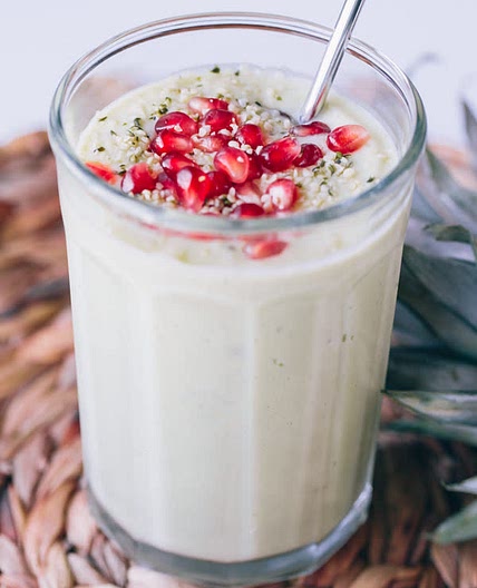 Avocado Pineapple and Banana Smoothie