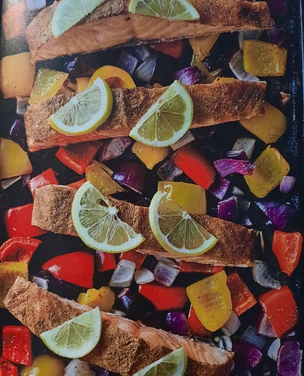 Moroccan spiced salmon