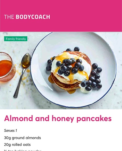 Almond and honey pancakes