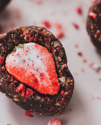 Strawberry Protein Bliss Balls