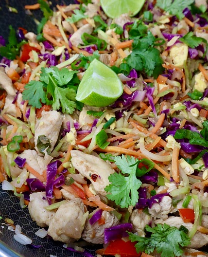 Noodle-Less Chicken Pad Thai