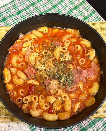 Spicy Macaroni Pasta Soup