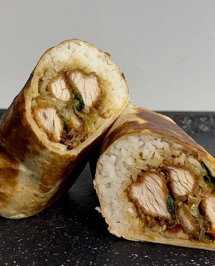 Crispy honey chicken wrap
