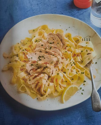 Lemon and pepper chicken tagliatelle