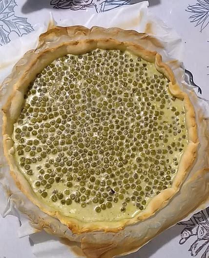 Tarte aux petits pois