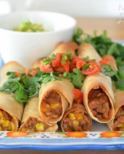 Flautas- Sweet Corn and Green Chile