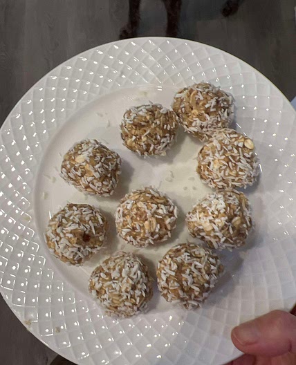 Almond protein powder balls