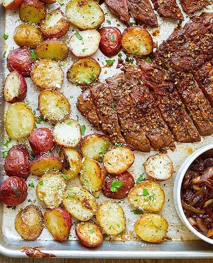 Sheet Pan Steak and Potatoes