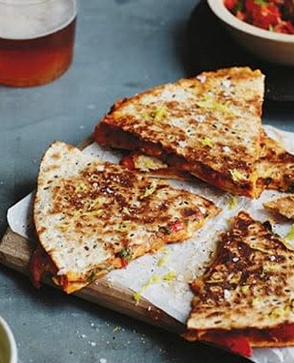 Smoked Bean and Mushroom Quesadillas