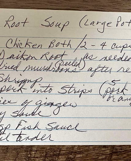 Huey Daikon Root Soup