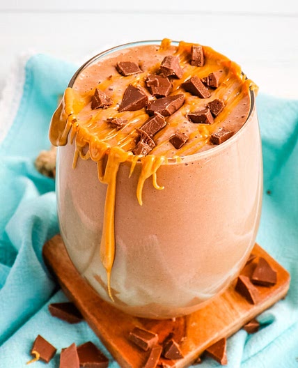 Chocolate Peanut Butter Banana Smoothie