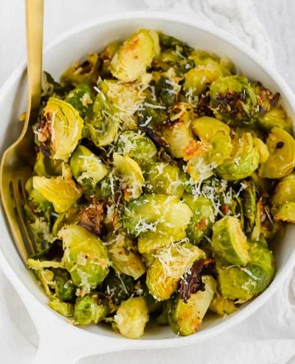 Parmesan Crusted Brussel Sprouts