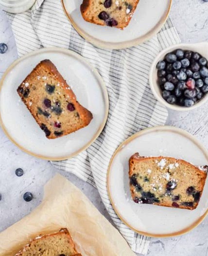 Moist Blueberry Banana Bread