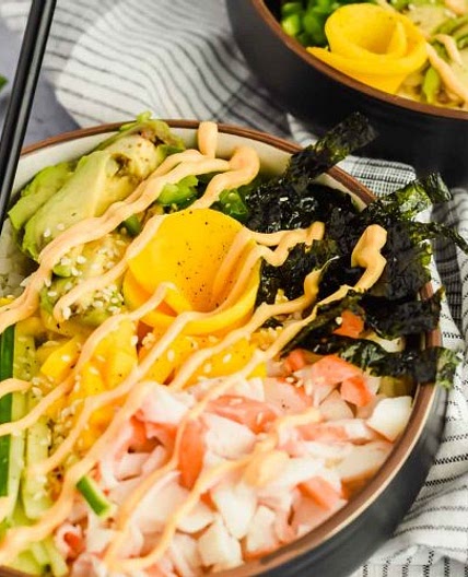 Homemade California Poke Bowls