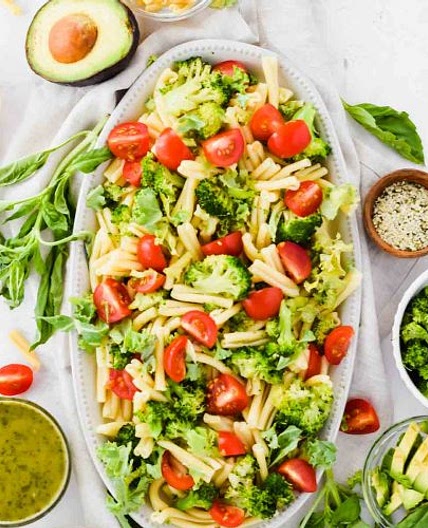 Feta Pesto Pasta Salad