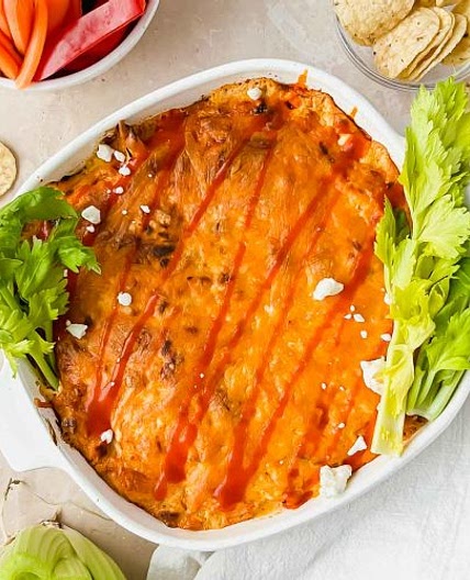 Healthy Buffalo Chicken Dip