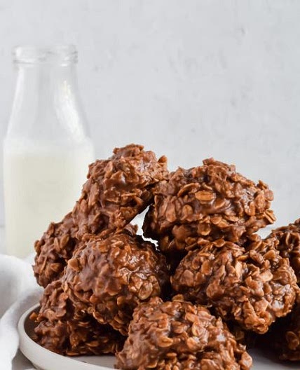 No Bake Oatmeal Cookies without Peanut Butter