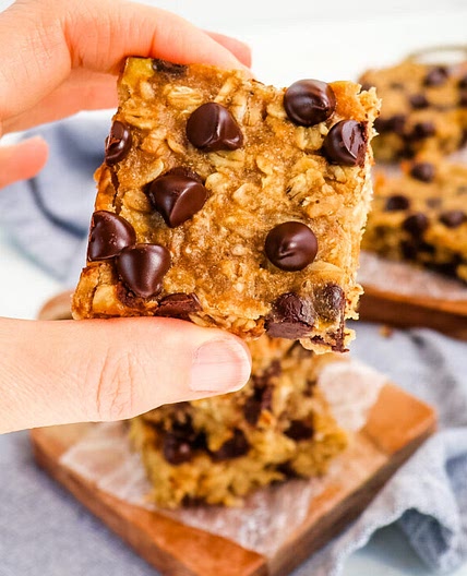 Chocolate Chip Peanut Butter Oatmeal Bars