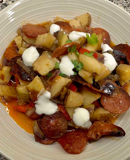 Potato & Chorizo Traybake