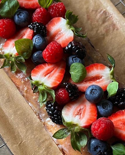 Berry lemon loaf 🫐🍋