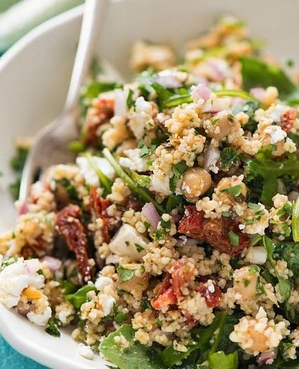 Couscous Chickpea Mediterranean Salad