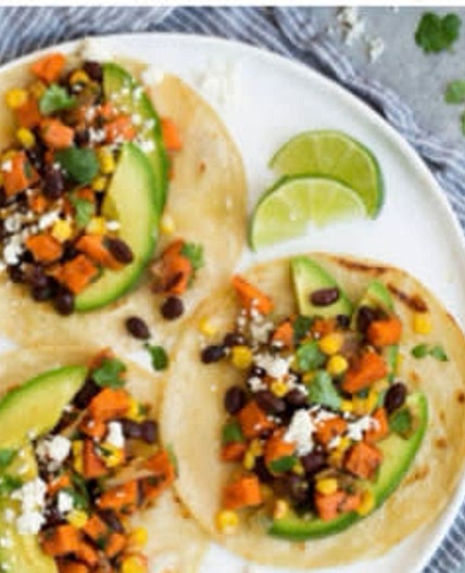 Sweet Potato Honey & Black Bean Burritos