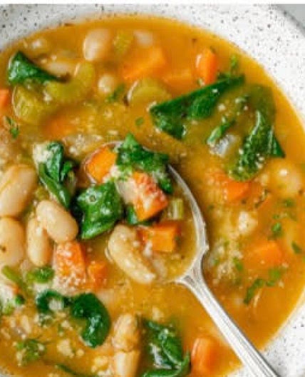 Mediterranean White Bean Potato Soup