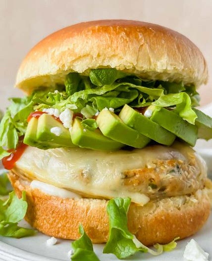 Chicken Burgers with Feta
