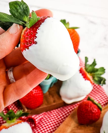 White Chocolate Covered Strawberries