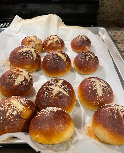 Benny's Pretzel bread