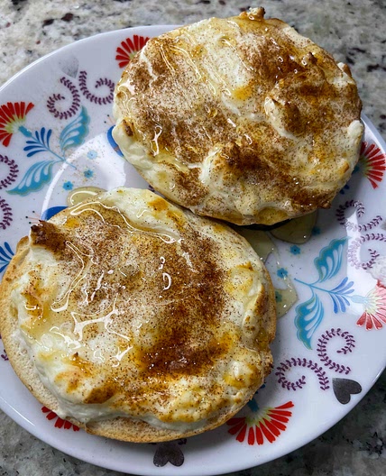 Air fried bagel 