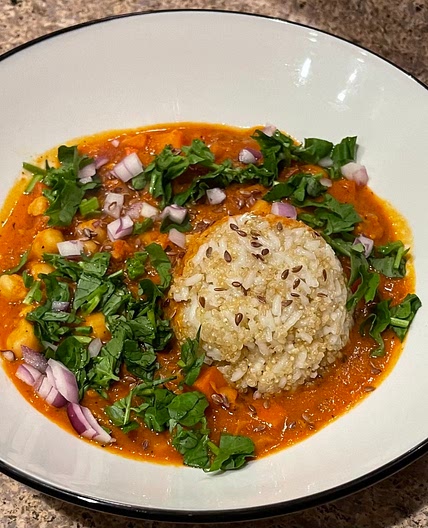 Chickpea and No Chicken For Me Curry