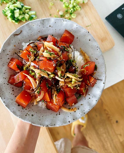 Vegan Hawaiian Style Tuna Poke