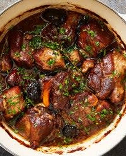 Braised Pork With Prunes and Orange