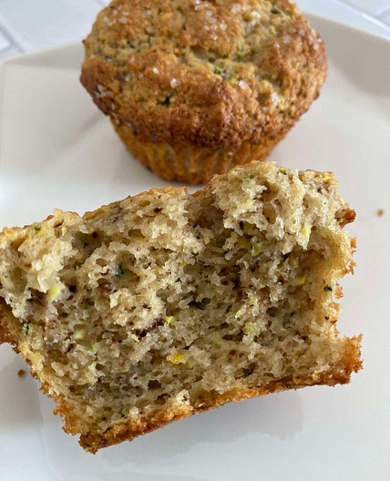 WIC Approved Baby Cereal Lemon Zucchini Muffins