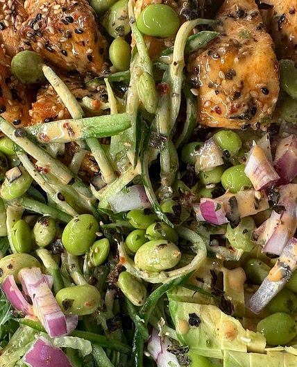 Air Fryer Salmon Power Bowl