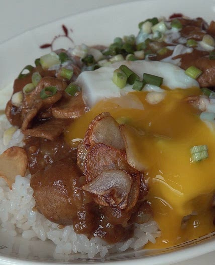 Pork curry (+how to make onsen tamago)