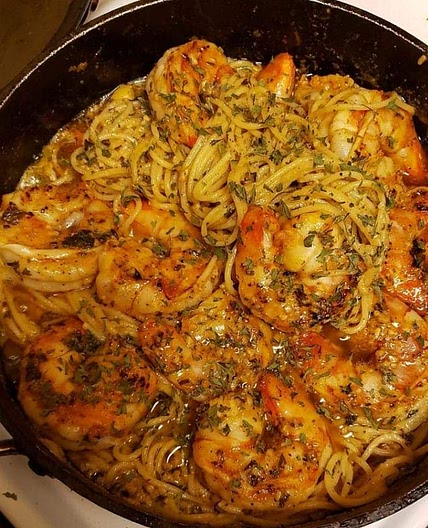Garlic Shrimp Pasta