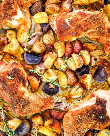 Baked Chicken Quarters