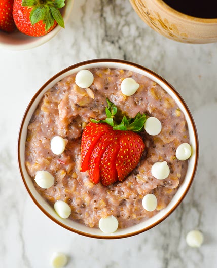 White choc overnight oats 